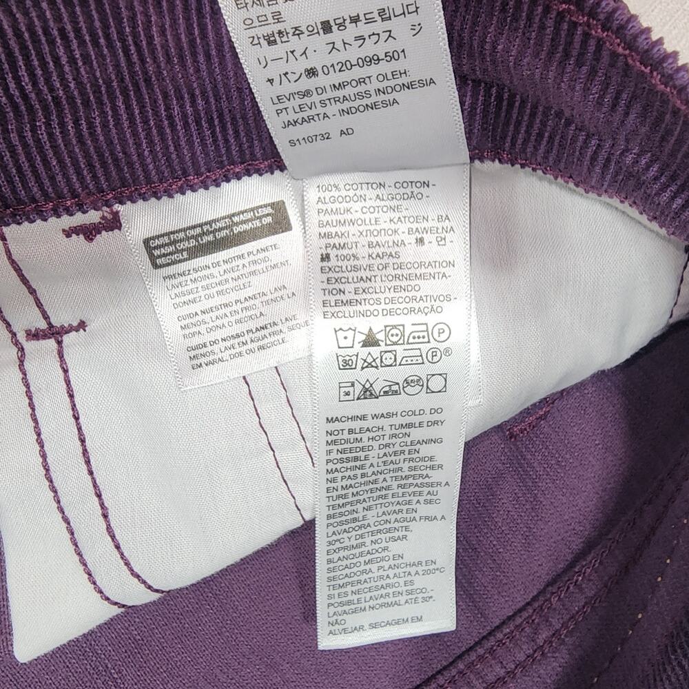 Levi's Icon corduroy skirt W33''x L15'' NWT-button fly - Picture 8 of 8